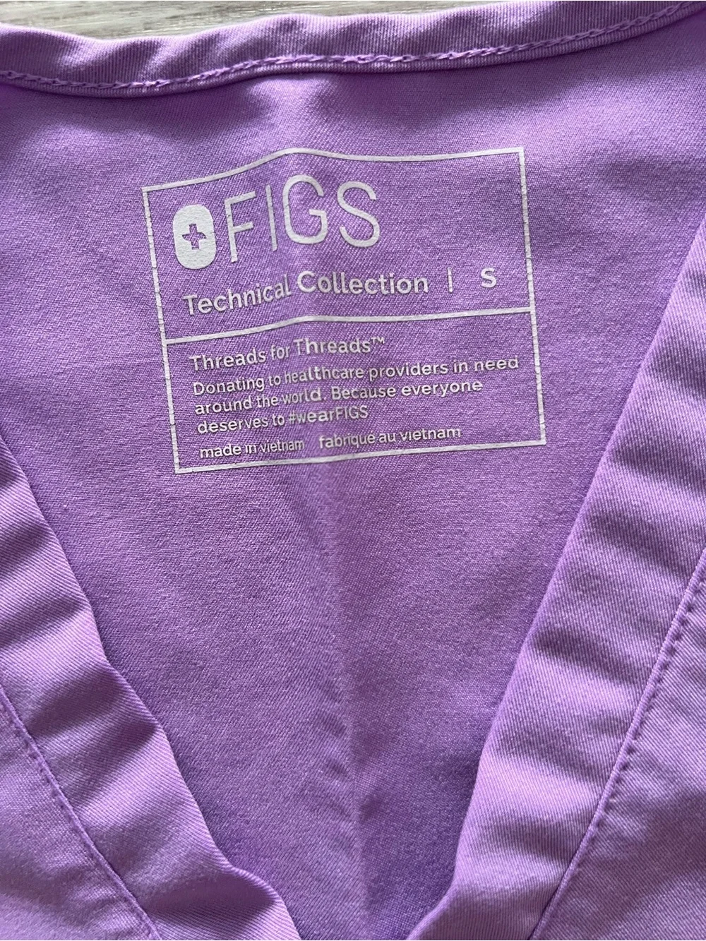 FIGS Purple Lilac Scrub Set-Catarina Top S | Zamora Jogger Pants XS/Petite FIONx